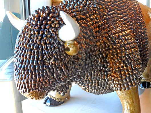 Valérie Courtet au Patiau bison